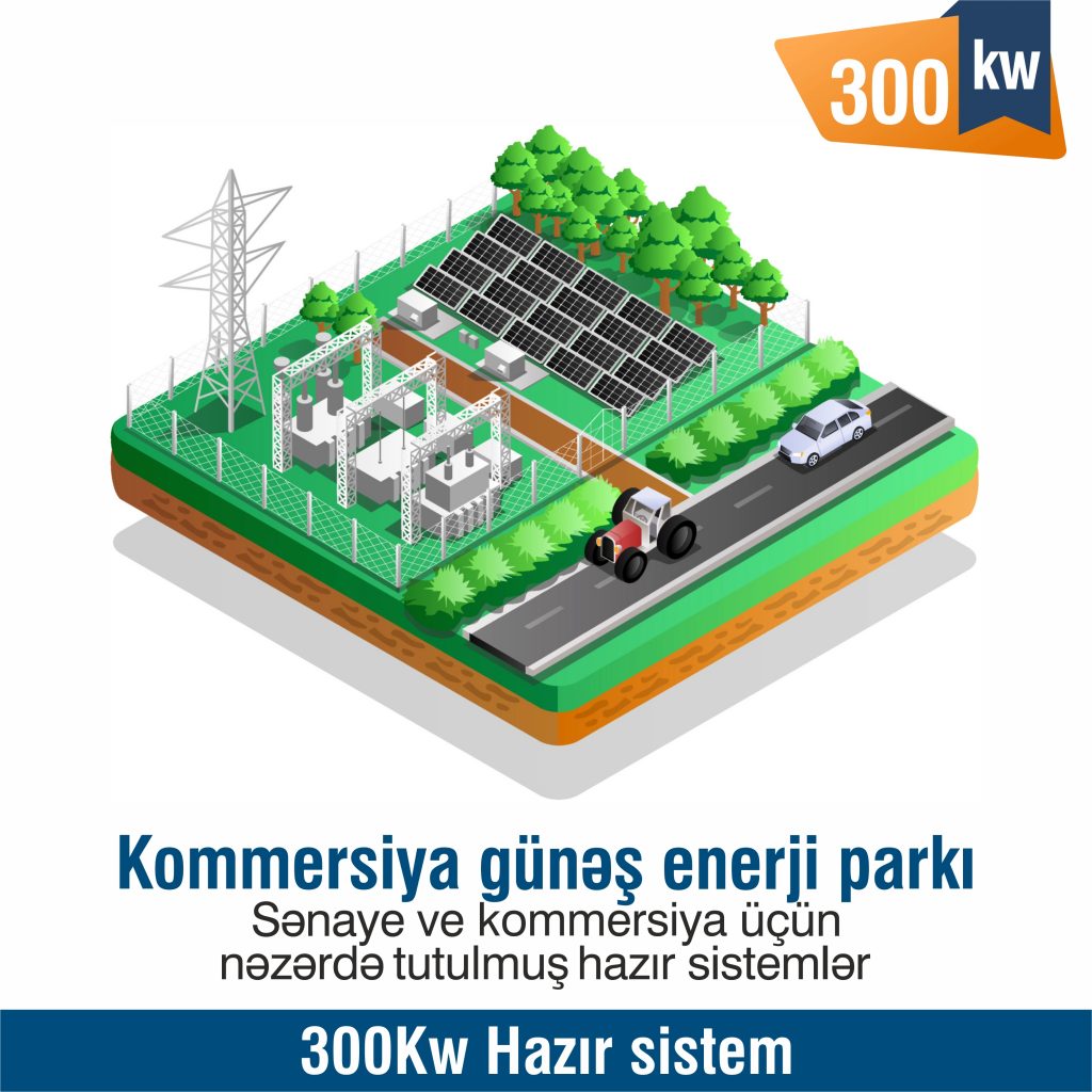  300Kw Kommersiya və sənaye üçün hazır sistem 