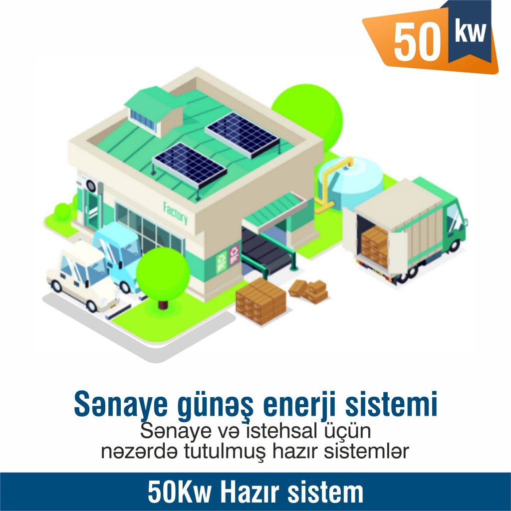  50Kw Sənaye və kommersiya üçün hazır sistem 